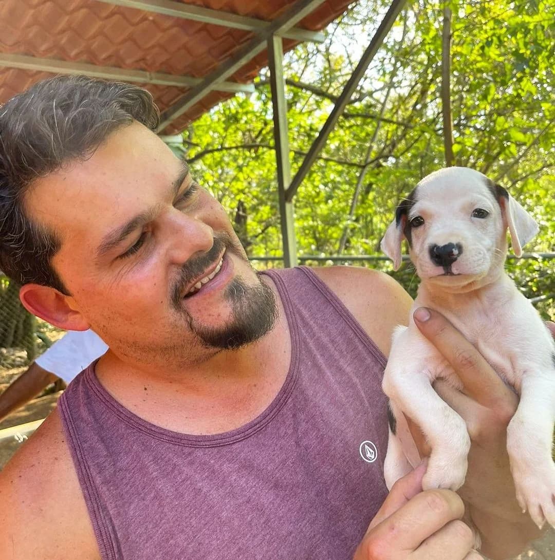 Dr. Cavallini providing veterinary care